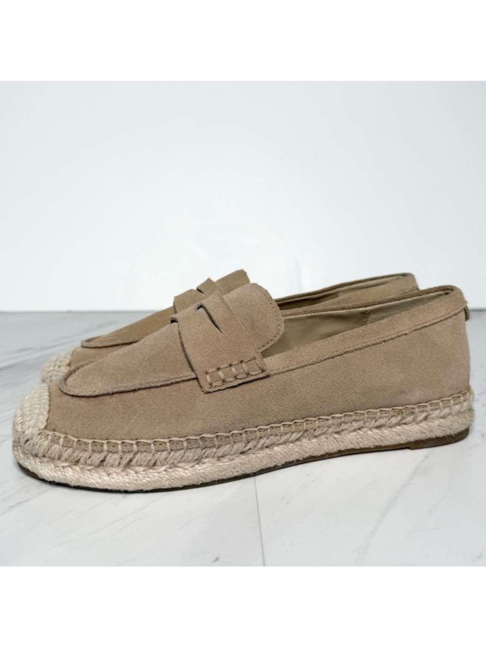 Sam Edelman Kai Tan Suede Espadrilles Loafer 6M